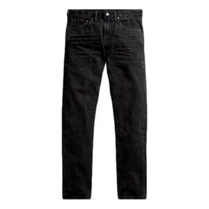 RRL Slim Narrow Black Jean Black 100% Cotton, Zip Fly